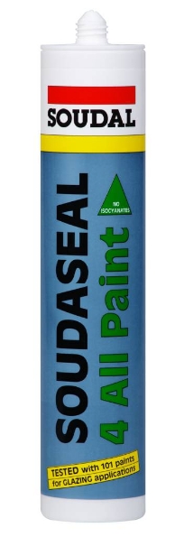 Afbeeldingen van Soudal Hybride Polymeer Soudaseal 4 All Paint grijs 290ml