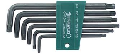 Afbeeldingen van Stahlwille Set lange inbussleutels Torx kogelkop 10771/8