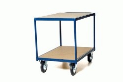 Afbeeldingen van Plateauwagen 2 niveaus 1200x800mm