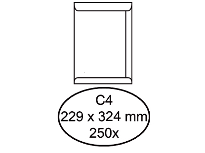 Afbeeldingen van Quantore envelop akte c4 229x324 gom 120gram wit, q180810 