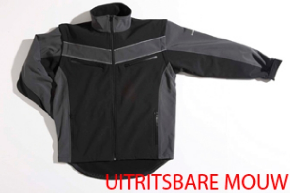 Afbeeldingen van HYDROWEAR Rome softshell jack Rome Zwart/grijs 3XL
