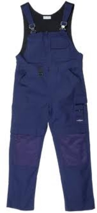Afbeeldingen van HYDROWEAR Rijen canvasoverall met kniezak marine  68