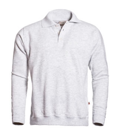 Afbeeldingen van Santino Robin polosweater licht grijs 3XL