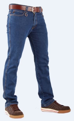 Afbeeldingen van Crosshatch spijkerbroek blauw 36-34 Trucker stretch