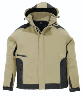Afbeeldingen van Fhb softshell walter khaki/zw. L