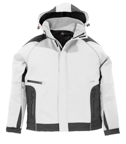 Afbeeldingen van FHB Winterjas Walter Wit/Antraciet 3XL