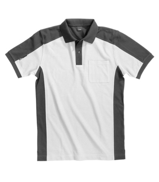 Afbeeldingen van FHB Polo Konrad Wit/Antraciet 2XL
