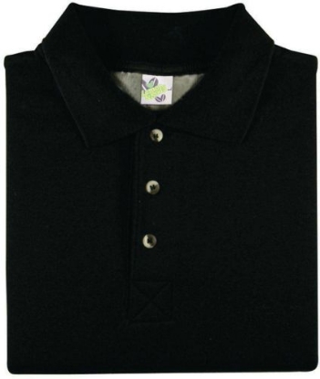 Afbeeldingen van L&S polo sweatshirt black         s
