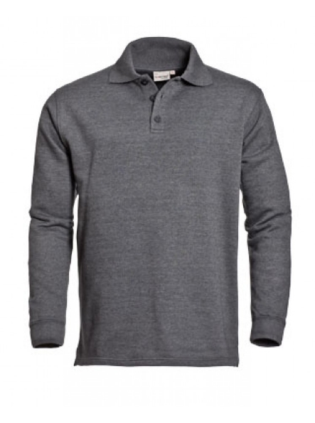 Afbeeldingen van Santino Polosweater Rick donker grijs 3XL