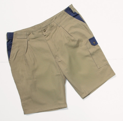 Afbeeldingen van Korte broek kaki/navy     m 46