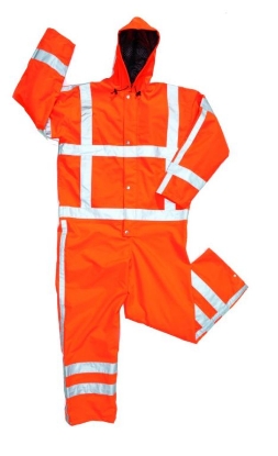 Afbeeldingen van HYDROWEAR Ureterp regenoverall fluor oranje XL