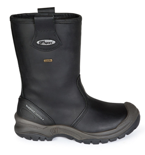 Afbeeldingen van Grisport Veiligheidslaars ongevoerd stalen neus en composiet zool S3 72401C zwart 46