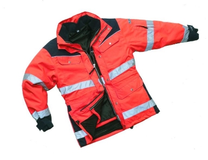 Afbeeldingen van HYDROWEAR Freiburg parka sep fluororanje/zwart XL