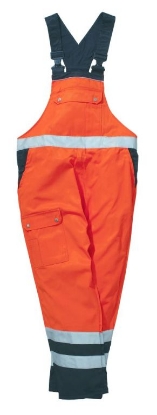 Afbeeldingen van Overall hunstville fluororanje/zwart 58