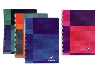 Afbeeldingen van Clairefontaine schrift matris 60vel a4 spiraal lijn assorti, 8146c 