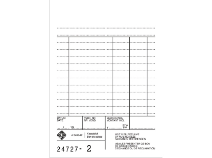 Afbeeldingen van Atlanta kassablok 50x2vel 142x100, 2346442000 