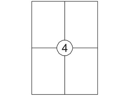 Afbeeldingen van Quantore etiket 400stuks 105x148 , 129934 
