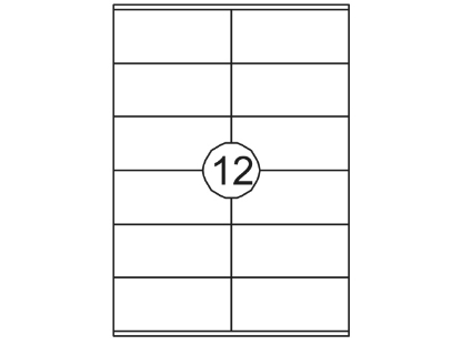 Afbeeldingen van Quantore etiket 1200stuks 105x48 , 129939 