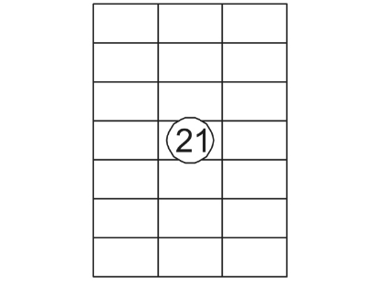 Afbeeldingen van Quantore etiket 2100stuks 70x42.4 , 129952 
