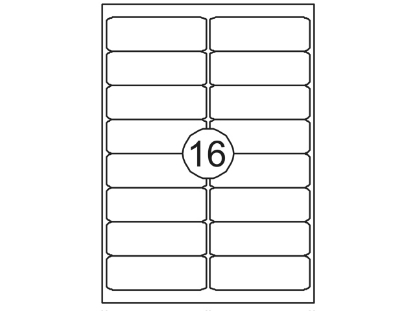 Afbeeldingen van Quantore etiket 1600stuks 99.1x33.9 , 129954 
