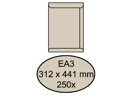Afbeeldingen van Quantore envelop akte ea3 312x441 gom 120gram cremekraft, q180750 