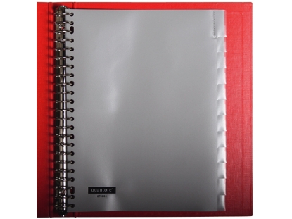 Afbeeldingen van Quantore tabblad 23rings pp 10delig grijs venster, 25494 
