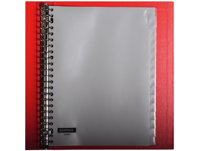 Afbeeldingen van Quantore tabblad 23rings pp 15delig grijs venster, 25498 