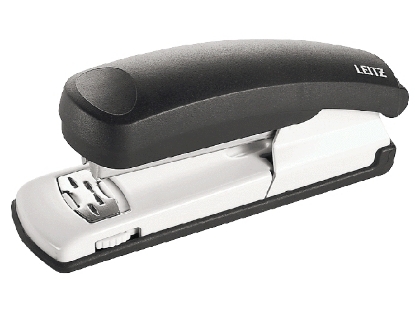 Afbeeldingen van Leitz nietmachine zwart 24/6+26/6 inleg 70mm, 55020095 