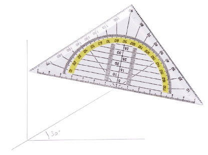Afbeeldingen van Quantore geodriehoek 140mm transparant, qua-343101/000 