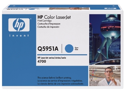 Afbeeldingen van HP tonercartridge 643a 10k blauw , q5951a 