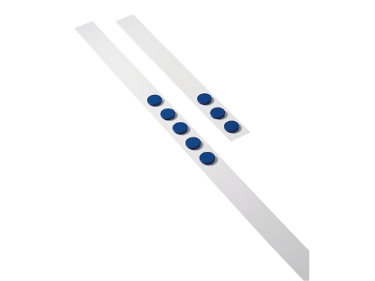 Afbeeldingen van Desq wandlijst 100cm met 5 magneten 32mm blauw, 195365 