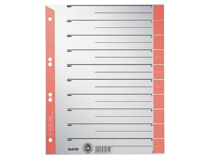 Afbeeldingen van Leitz scheidingsbladen karton a4 230gram rood, 16520025 