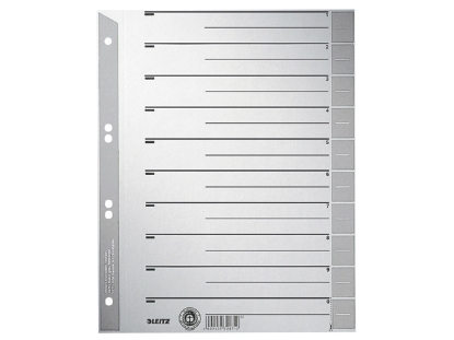 Afbeeldingen van Leitz scheidingsbladen karton a4 230gram grijs, 16520085 