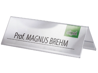 Afbeeldingen van Sigel tafelnaambord 190x60 2-zijdig , si-ta132 