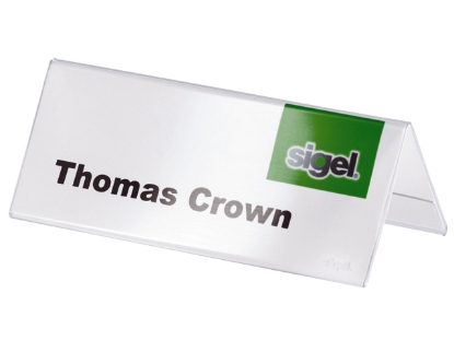 Afbeeldingen van Sigel tafelnaambord 100x60 2-zijdig , si-ta136 