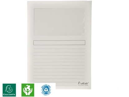 Afbeeldingen van Store insteekhoes, a4, l - model, 7359605, inclusief venster, karton, blauw