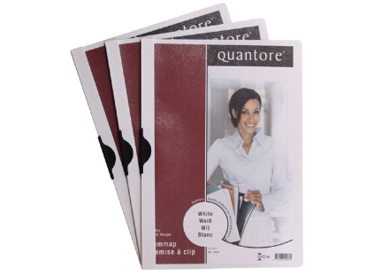 Afbeeldingen van Quantore klemmap, 3 mm, 999106924, wit