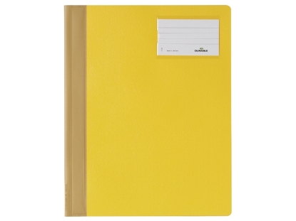 Afbeeldingen van Durable snelhechter, a4, 250004, etiketvenster, pvc, geel