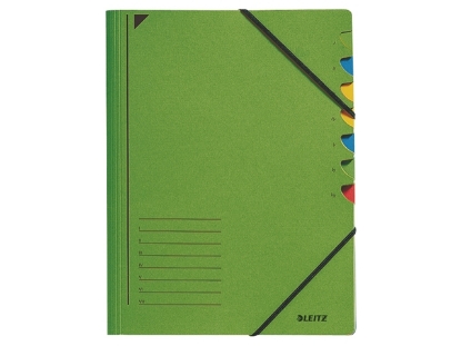 Afbeeldingen van Leitz sorteermap, a4, 7 vaks, 39070055, groen