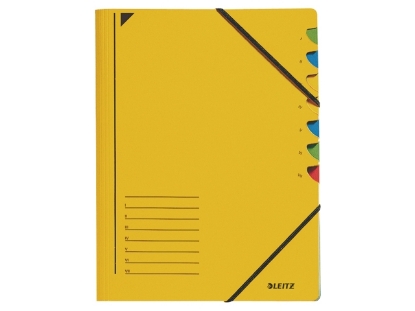 Afbeeldingen van Leitz sorteermap, a4, 7 vaks, 39070015, geel