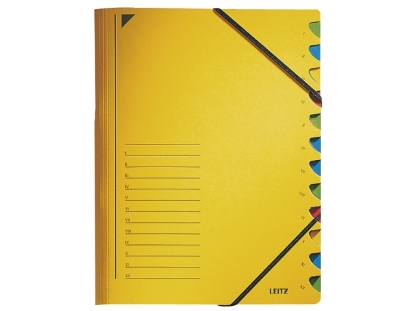 Afbeeldingen van Leitz sorteermap a4 12vaks, 39120015, geel