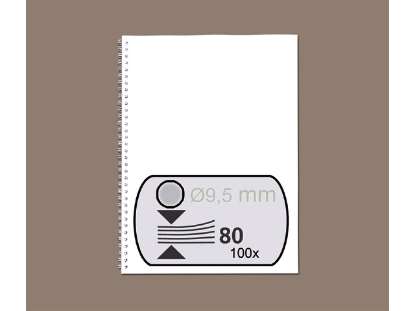 Afbeeldingen van GBC draadrug 9.5 mm, a4, 34 rings, verpakking 100 stuks, rg810697, zilver