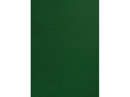 Afbeeldingen van GBC voorblad, a4, 250 gram, verpakking 100 vel, ce040045, lederlook, karton, groen