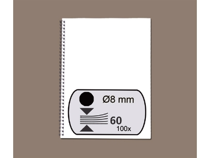 Afbeeldingen van GBC draadrug, 8 mm, a4, 34 rings, verpakking 100 stuks, rg810510, zwart