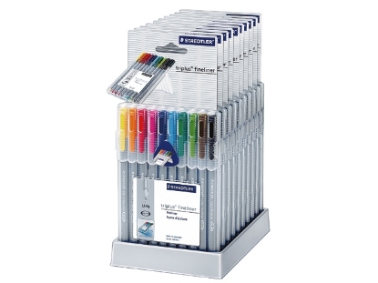 Afbeeldingen van Staedtler fineliner triplus, 0.3 mm, 334 sb10, verpakking 10 stuks, assortiment, 