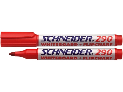 Afbeeldingen van Schneider whiteboardstift 290, 3 mm, s-129002, rond, rood