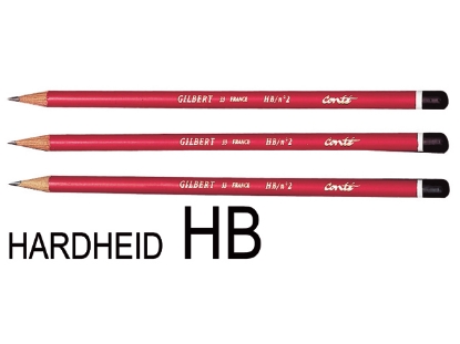 Afbeeldingen van Gilbert potlood conte 33, 857600rond, hb, 