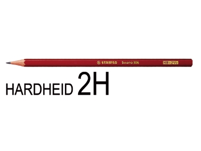 Afbeeldingen van Stabilo potlood swano 2h, 306/2h