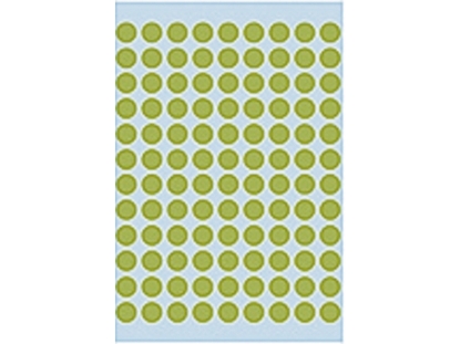 Afbeeldingen van Herma etiket rond, 8 mm, verpakking 540 stuks, 1848, fluor groen