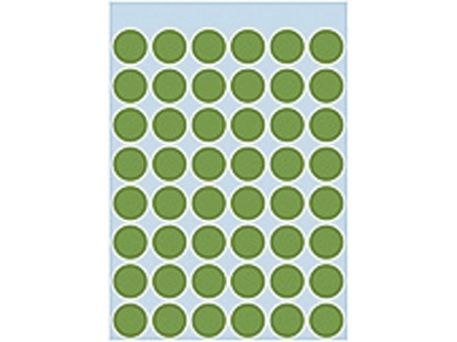 Afbeeldingen van Herma etiket rond, 12 mm, verpakking 240 stuks, 1865, groen